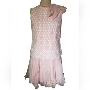 Vintage 1960's Mod Pink Dress Jack Bryan Medium 6 8